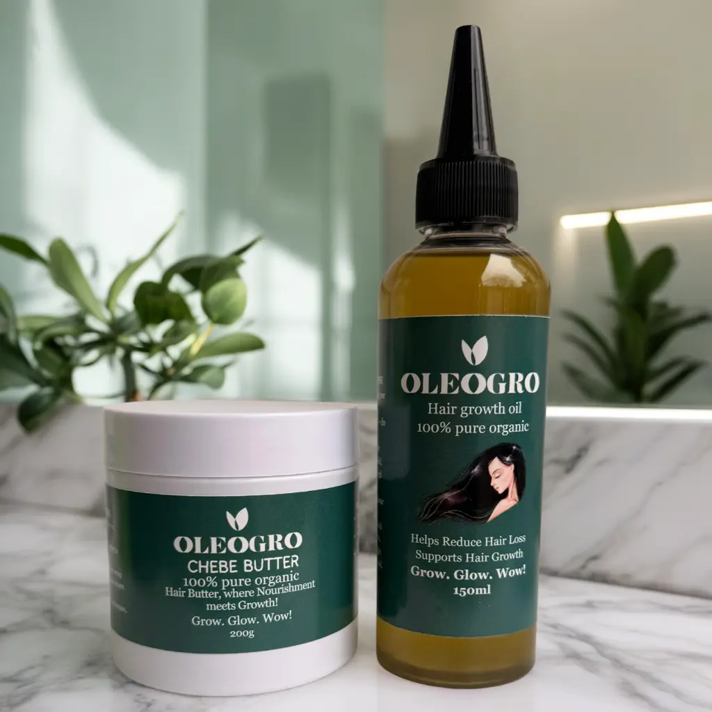 Women Hair growth oil and Chebe Butter | 100% Pure organic